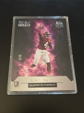 Wild Card Matte Rookie Heat Jalen Milroe Alabama Crimson Tide 3/10